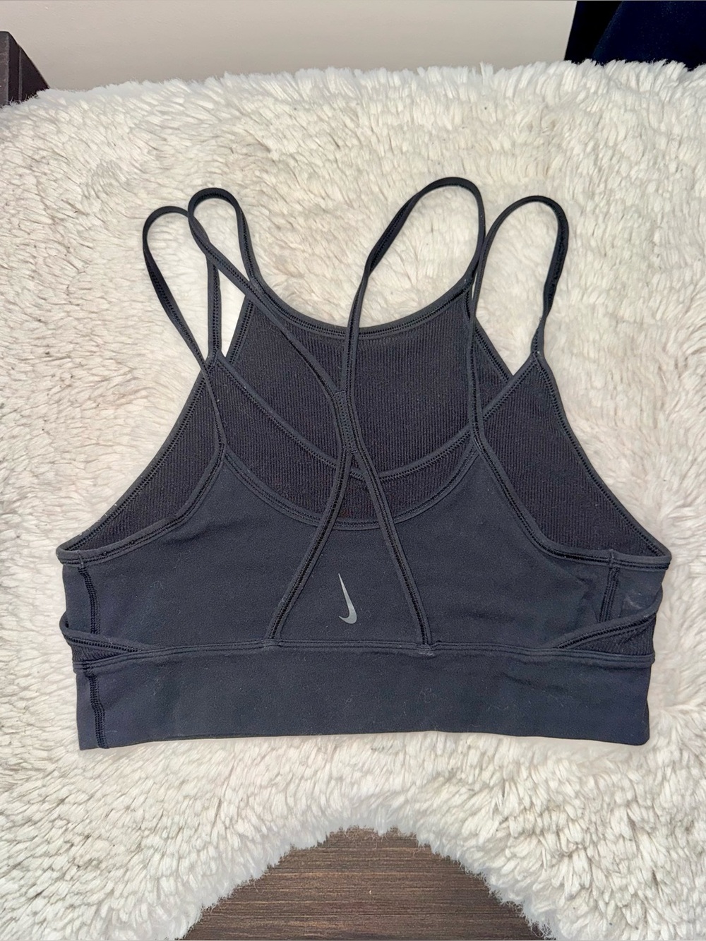 Nike Indy Longline Ribbed Light Support Sport Bra Women’s Size Medium